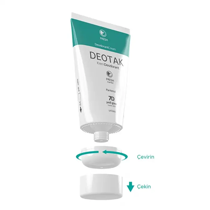 Deotak Unisex Krem Deodorant Fresh 35 ml