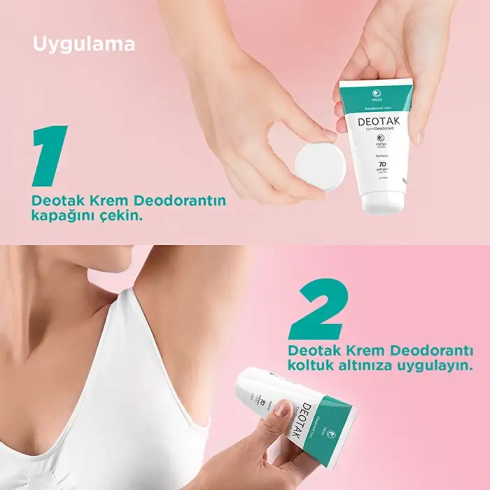 Deotak Unisex Krem Deodorant Fresh 35 ml
