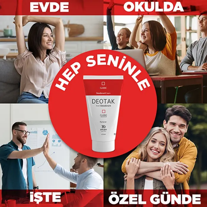 Deotak Unisex Krem Deodorant Klasik 35 ml