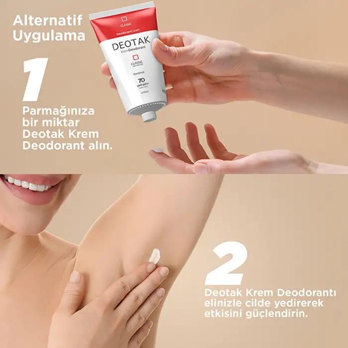 Deotak Unisex Krem Deodorant Klasik 35 ml