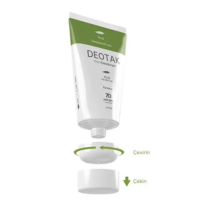 Deotak Unisex Krem Deodorant Plus 35 ml