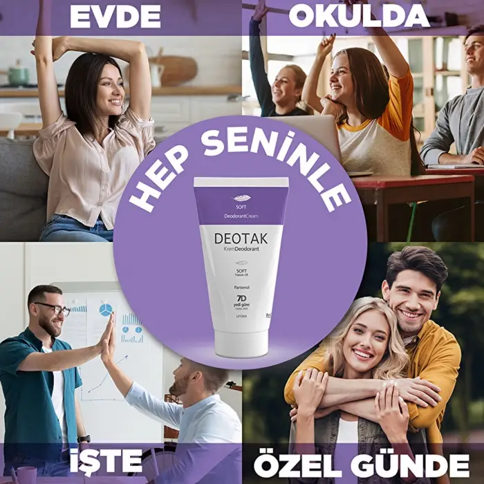 Deotak Unisex Krem Deodorant Soft 35 ml