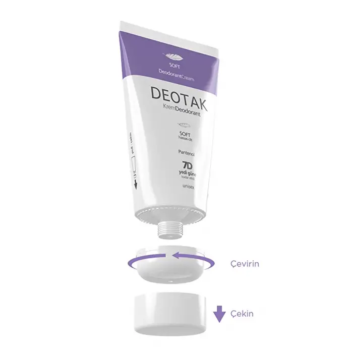 Deotak Unisex Krem Deodorant Soft 35 ml