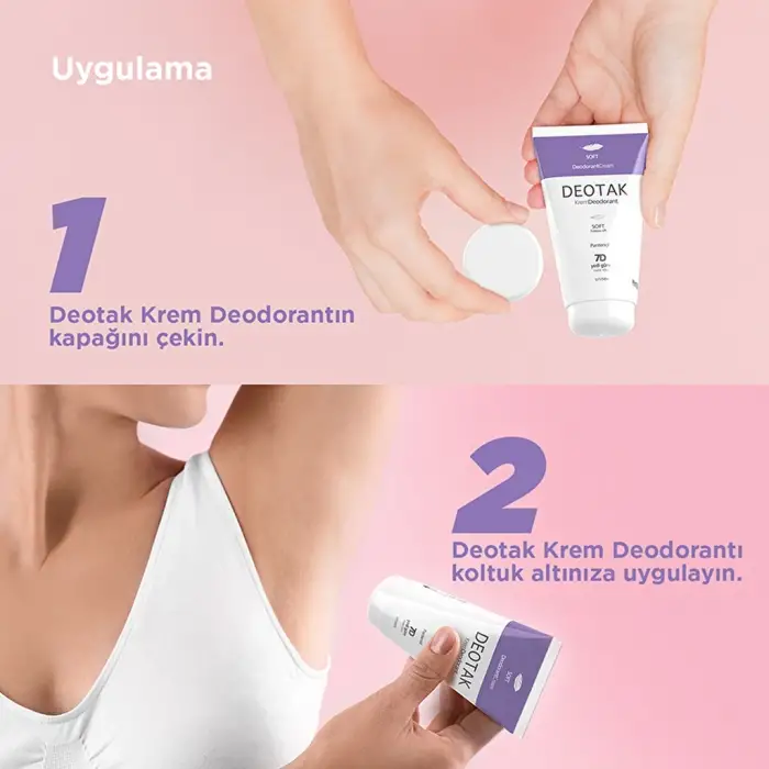 Deotak Unisex Krem Deodorant Soft 35 ml