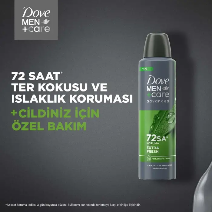 Dove Men +Care Advanced Extra Fresh Erkek Deodorant Sprey 150 ml