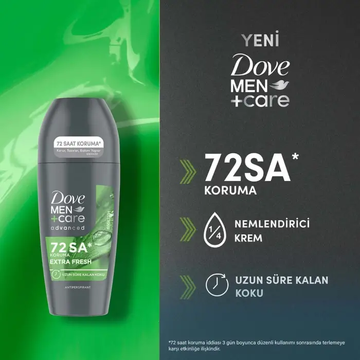Dove Men +Care Extra Fresh Erkek Roll On Deodorant 50 ml