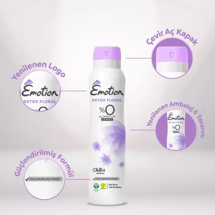 Emotion Detox Floral Kadın Deodorant Sprey 150 ml