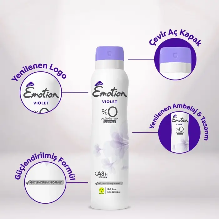 Emotion Violet Kadın Deodorant 150 ml