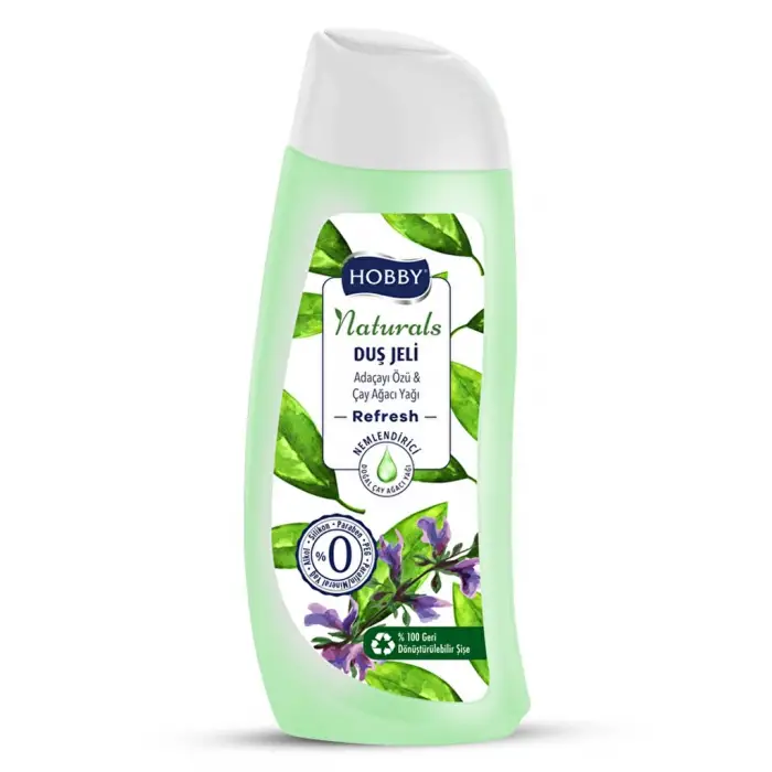 Hobby Naturals Duş Jeli Refresh Ada Çayı & Çay Ağacı Yağı 500 ml