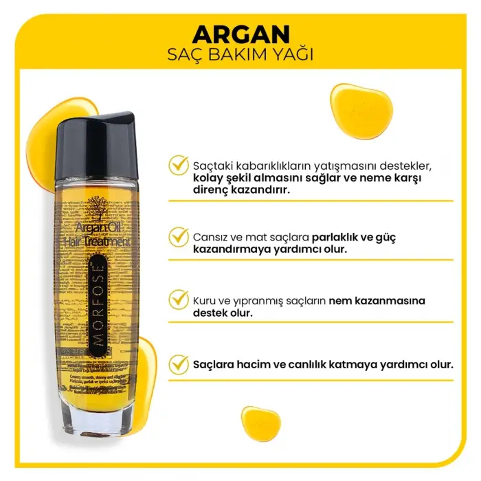 Morfose Bitkisel Saç Yağı Argan 100 ml