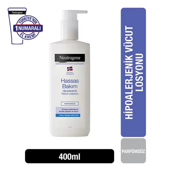 Neutrogena Deep Moisture Parfümsüz Vücut Losyonu 400 ml