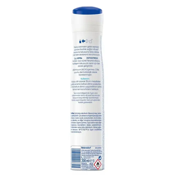 Nivea Fresh Natural Kadın Sprey Deodorant 200 ml