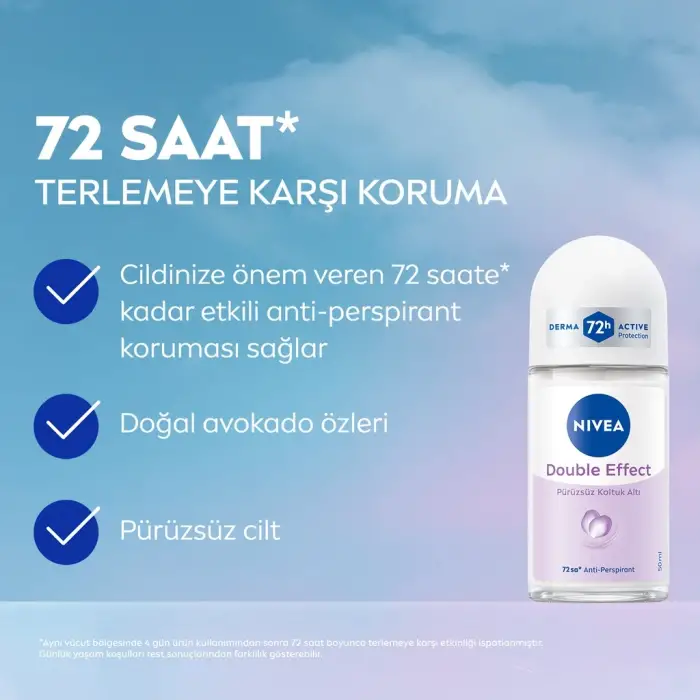 Nivea Kadın Roll-On Deodorant Double Effect 50 ml
