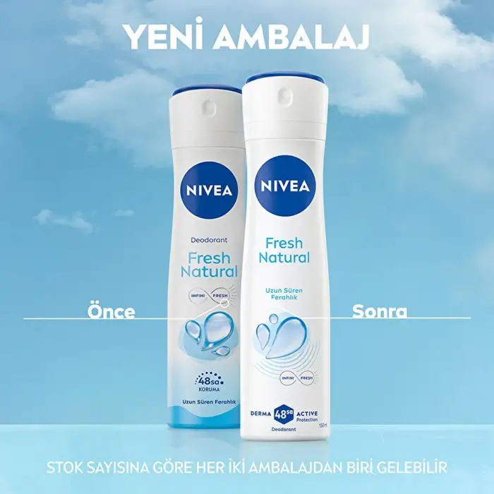Nivea Kadın Sprey Deodorant Fresh Natural 150 ml