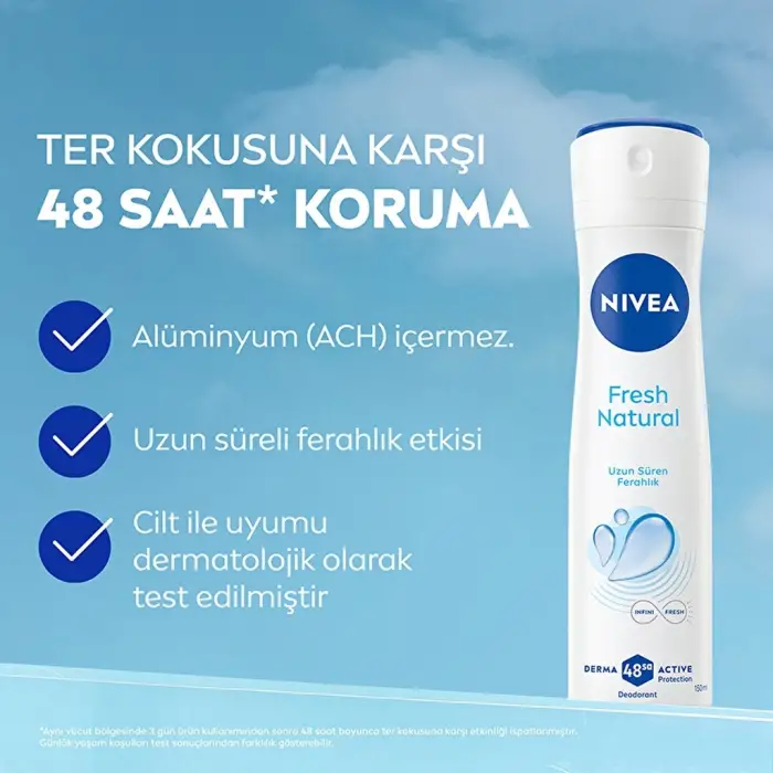 Nivea Kadın Sprey Deodorant Fresh Natural 150 ml