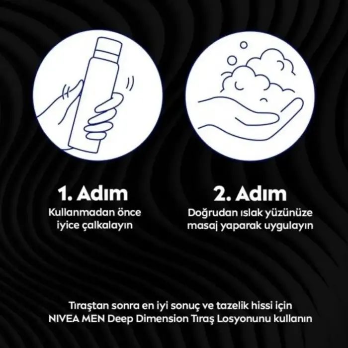 Nivea Men Deep Dimension Erkek Tıraş Köpüğü 200 ml