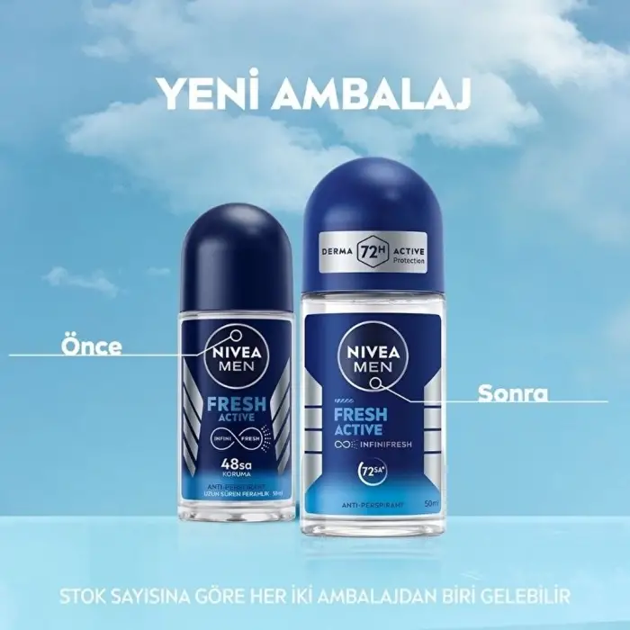 Nivea Men Erkek Roll-on Deodorant Fresh Active 50 ml