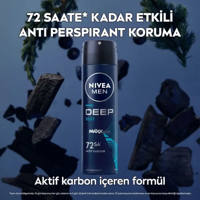 Nivea Men Erkek Sprey Deodorant Deep Dimension Beat 150 ml