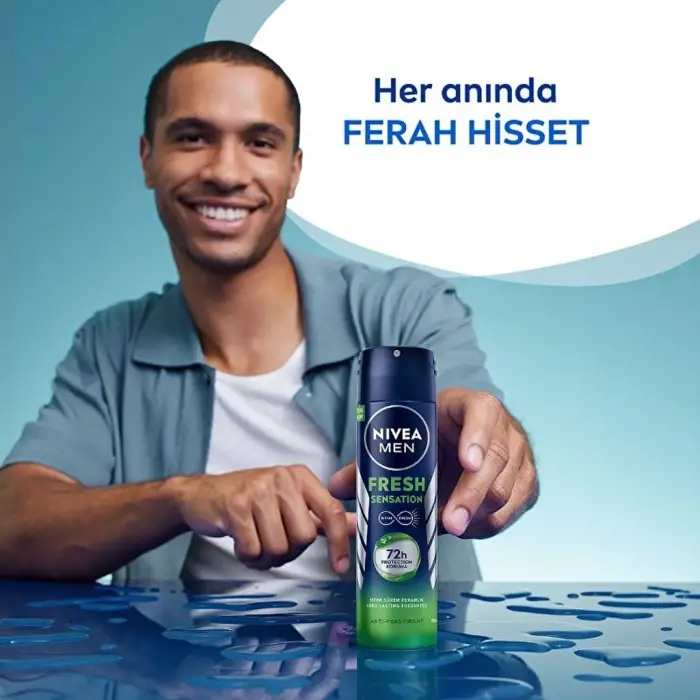 Nivea Men Fresh Sensation Erkek Deodorant Sprey 150 ml