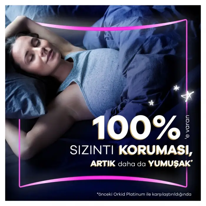 Orkid Platinum Gece Boy 5 Extra Plus Hijyenik Ped 14 Adet