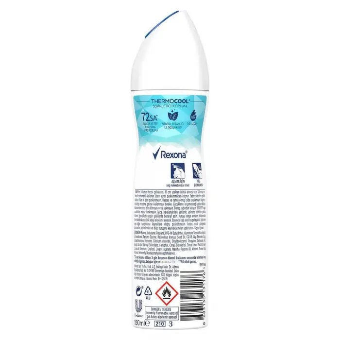 Rexona Thermocool Kadın Sprey Deodorant Eucalyptus & Magnolia 150 ml