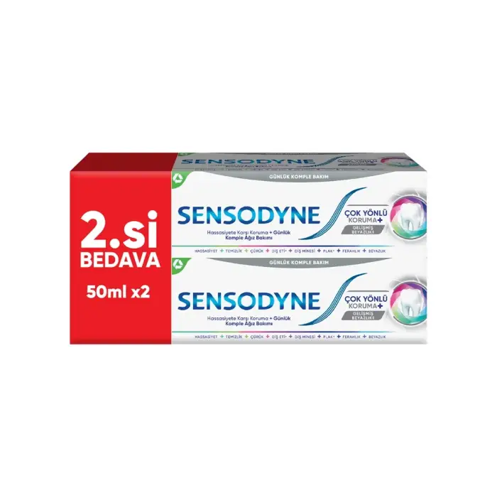 Sensodyne Çok Yönlü Koruma Diş Macunu 50 ml x 2