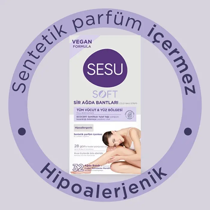 Sesu Soft Ağda Bandı 32li