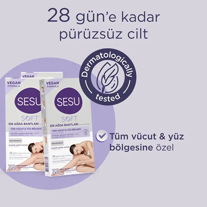 Sesu Soft Ağda Bandı 32li