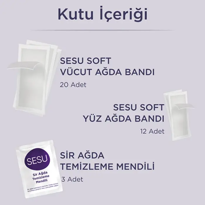 Sesu Soft Ağda Bandı 32li