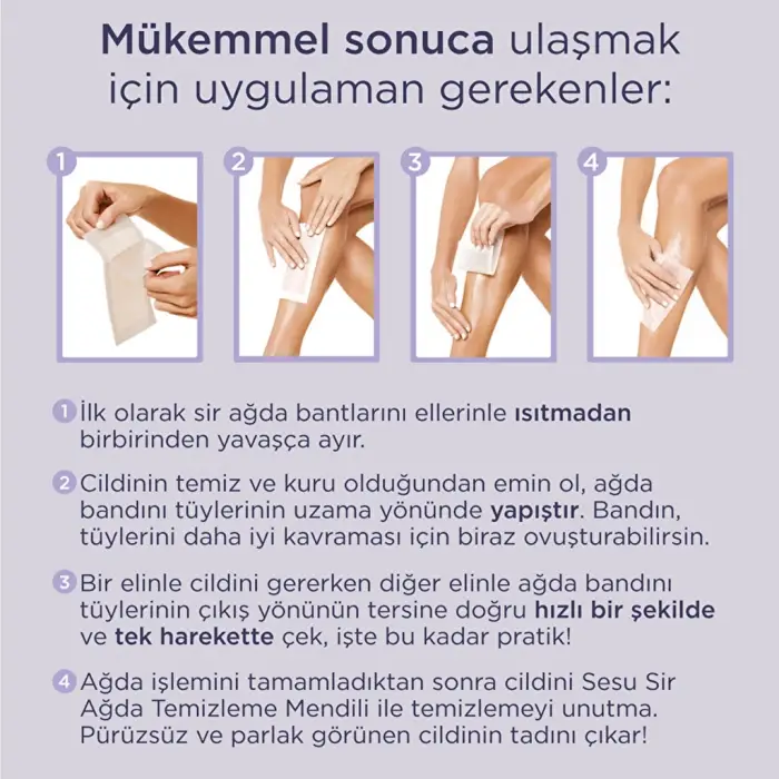 Sesu Soft Ağda Bandı 32li
