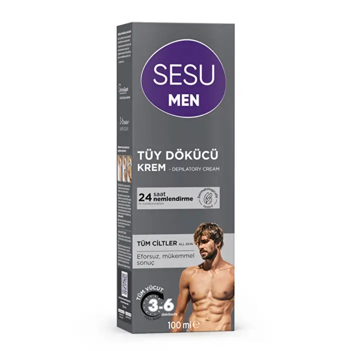 Sesu Tüy Dökücü Krem For Men 100 ml