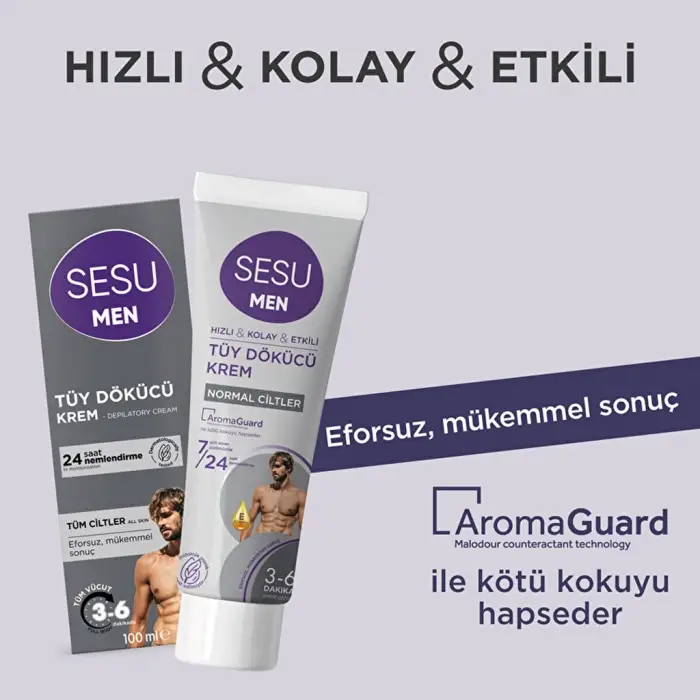 Sesu Tüy Dökücü Krem For Men 100 ml