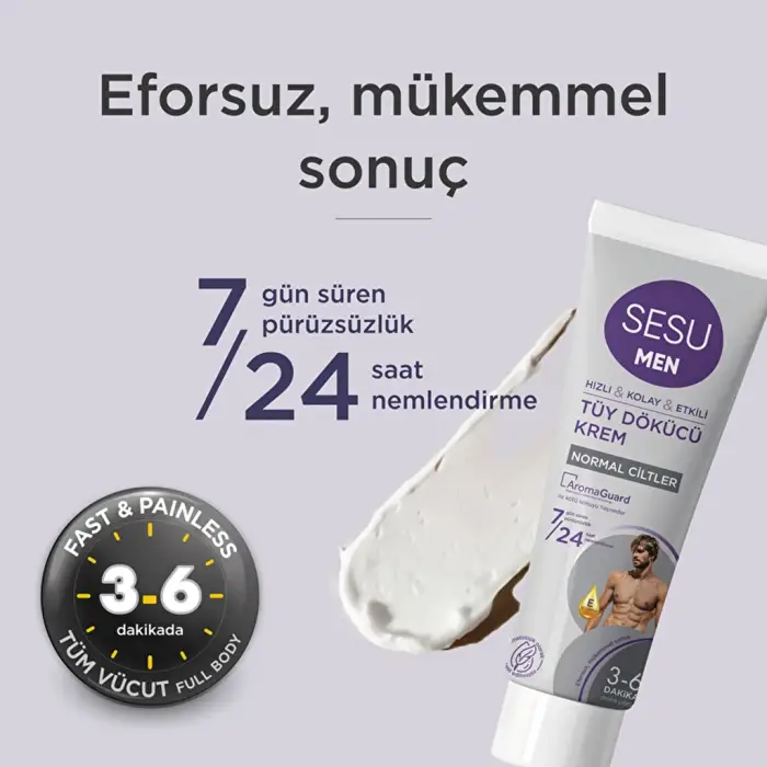 Sesu Tüy Dökücü Krem For Men 100 ml