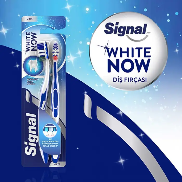 Signal White Now Diş Fırçası 1+1 (Orta)