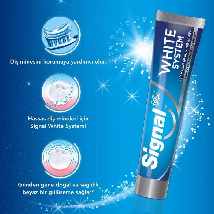 Signal White System Diş Macunu Beyazlatıcı 75 ml