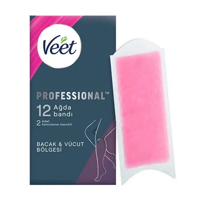 Veet Profesyonel Ağda Bandı Normal Ciltler 12li