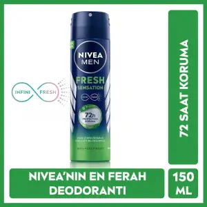 Nivea Men Fresh Sensation Erkek Deodorant Sprey 150 ml