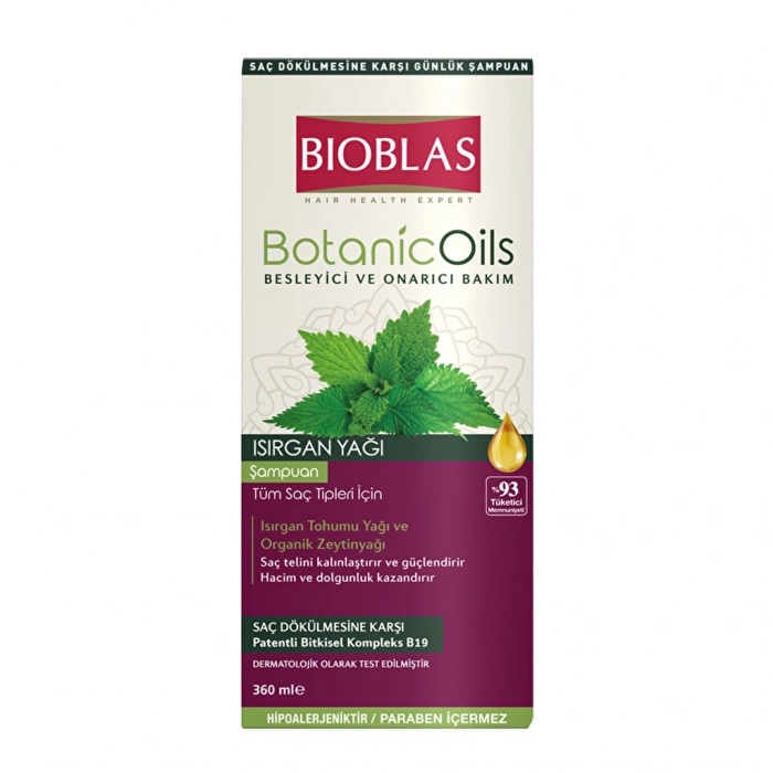 Bioblas Botanic Oils Isırgan Yağlı Şampuan 360 ml
