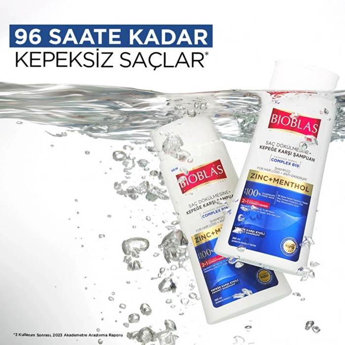 Bioblas Çinko Mentol Saç Dökülmesi ve Kepeğe Karşı Şampuan 360 ml