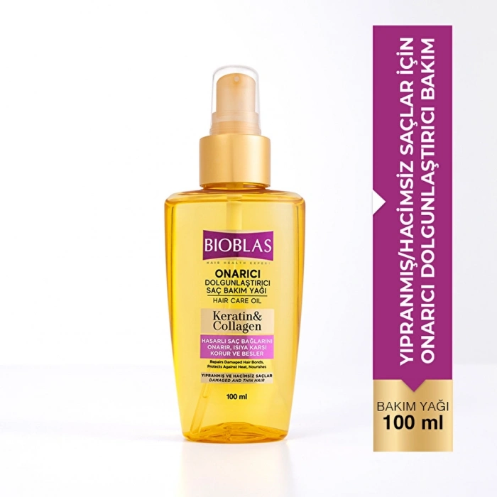 Bioblas Saç Bakım Yağı Keratin Kolajen 100 ml