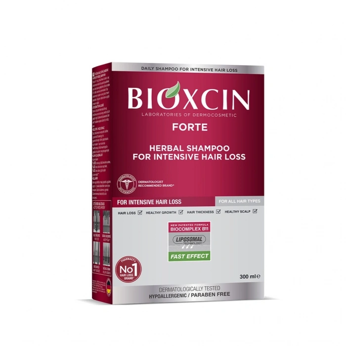 Bioxcin Forte Saç Dökülmesine Karşı Bitkisel Şampuan Tüm Saç Tipleri 300 ml