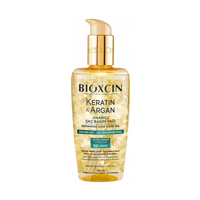 Bioxcin Keratin & Argan Onarıcı Saç Bakım Yağı 150 ml