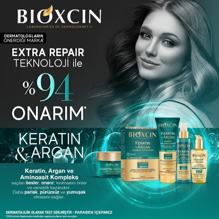 Bioxcin Keratin & Argan Onarıcı Sıvı Saç Kremi 150 ml