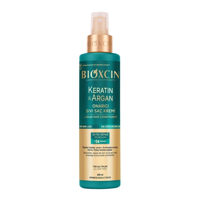 Bioxcin Keratin & Argan Onarıcı Sıvı Saç Kremi 200 ml