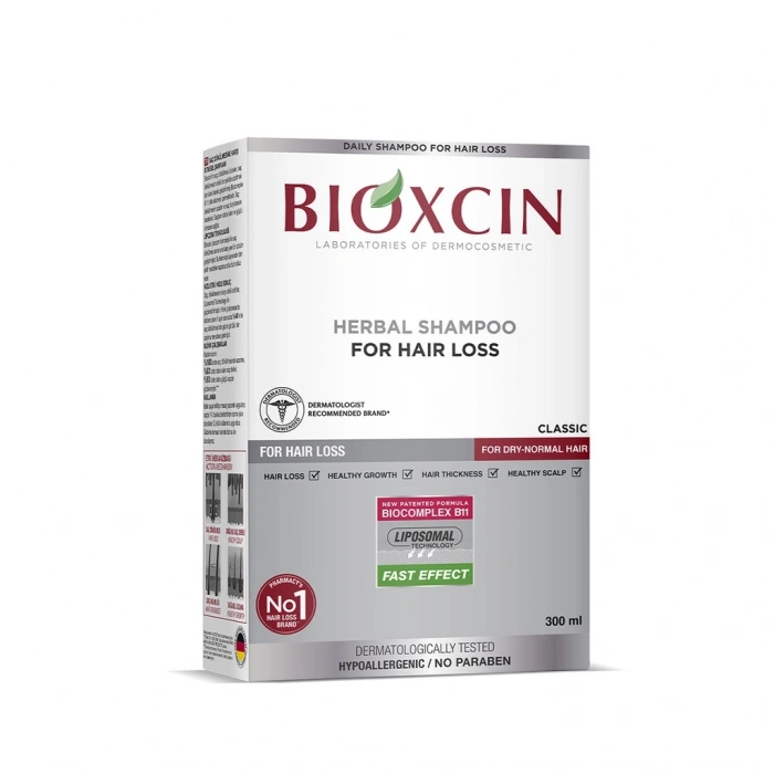 Bioxcin Saç Dökülmesine Karşı Bitkisel Klasik Şampuan Yağlı Saçlar 300 ml