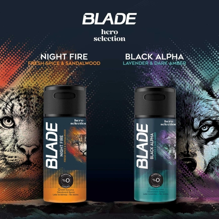 Blade Black Alpha Erkek Deodorant Sprey 90 ml