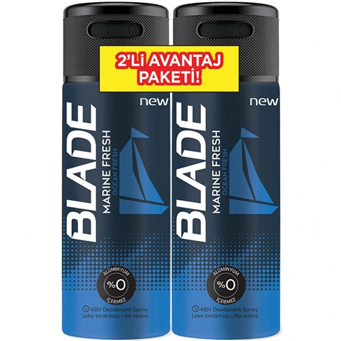 Blade Erkek Deodorant Sprey Marine Fresh 2 x 150 ml