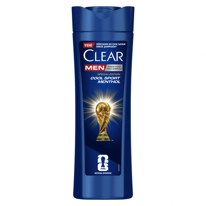 Clear Men Kepeğe Karşı Etkili Şampuan Cool Sport Menthol Ferahlatıcı Mentol Etkisi 350 ml
