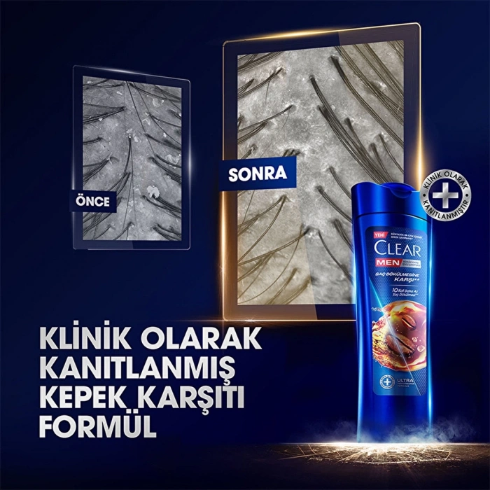 Clear Men Kepeğe Karşı Etkili Şampuan Saç Dökülmesine Karşı Kahve Çekirdeği Özü 350 ml