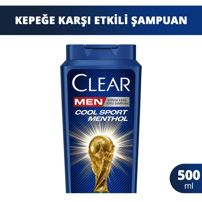 Clear Men Kepeğe Karşı Şampuan Cool Sport Menthol 500 ml